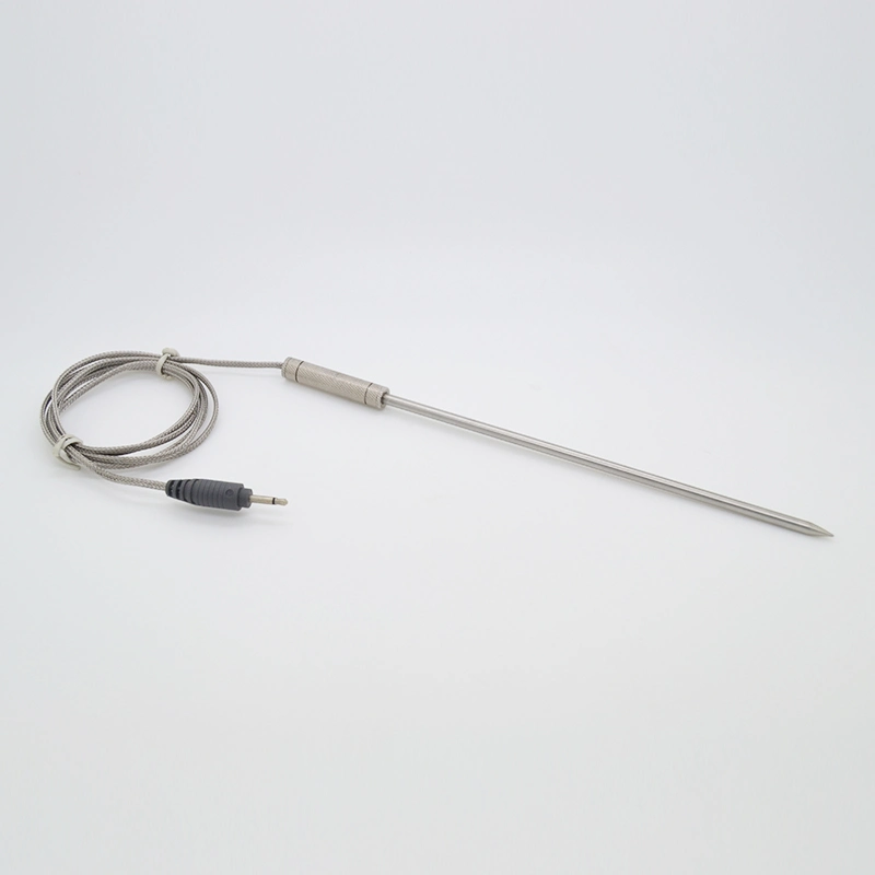 SUS304 SUS316 Needle Sharp Tip Rtd PT100 PT1000 Thermocouple Food Meat Temperature Probe Sensor for BBQ Smart Cooking