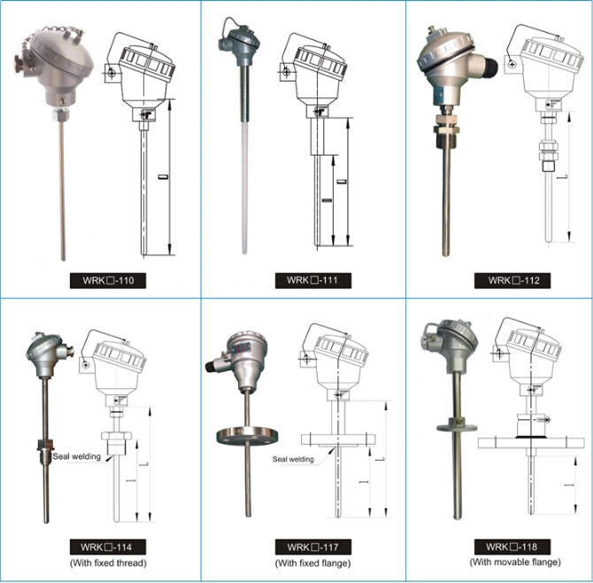 Fixed Screw K Type Assembly Thermocouple