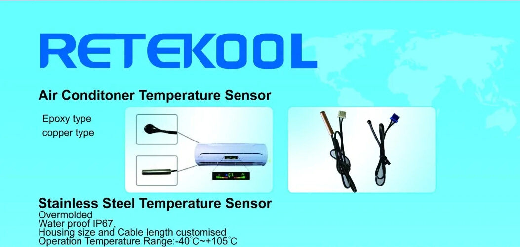 IP68 TPE Overmoulding Ntc Thermocouple Temperature Sensor